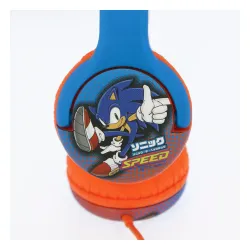 Słuchawki przewodowe z mikrofonem OTL Technologies Sonic the Hedgehog Dla dzieci Nauszne Niebieski