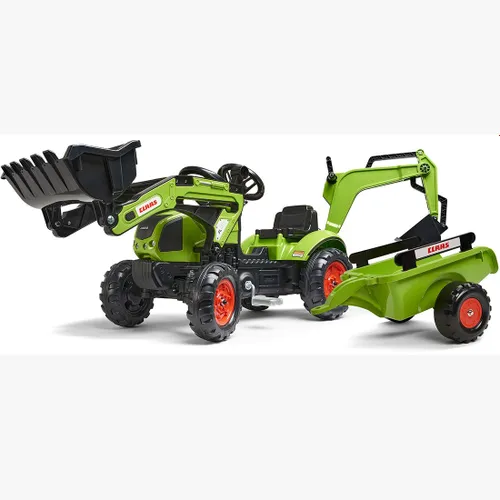 Falk Traktor z Przyczepą CLAAS Arion Backhoe ŁYŻKA + Ładowarka Od 2 Lat