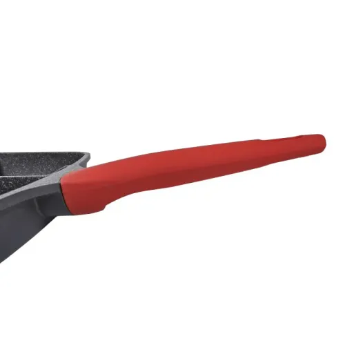 MONETA Pro Grill 49,8 x 33 cm czarna - patelnia grillowa nieprzywierająca dzielona