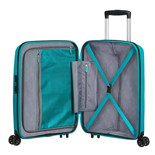 Walizka kabinowa American Tourister Bon Air DLX - deep turquoise