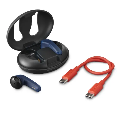 Słuchawki bezprzewodowe Hama Spirit Unchained ENC Douszne Bluetooth 5.3 Niebieski