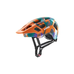 Kask rowerowy dla dzieci Uvex React JR. - papaya camo