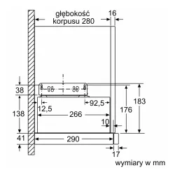 Okap Bosch DFM064W55 Srebrny