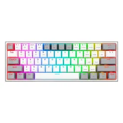 Klawiatura mechaniczna Redragon K616-RGB Fizz Pro Biało-szary