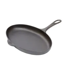 SKEPPSHULT Fish 33 cm x 21,5 cm czarna – patelnia żeliwna do smażenia ryb