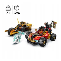 LEGO Ninjago 71864 Wielofunkcyjne pojazdy Kaia i Cole’a, zestaw klocków 7+