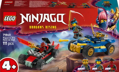 Lego Ninjago Klocki Zestaw 71840 Pojedynek Wyścigowy Rogue Drix 3 Figurki