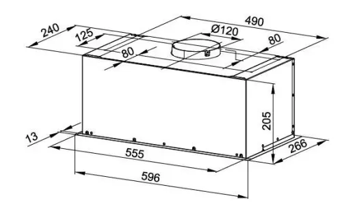 Okap MPM 60-OW-01N Inox
