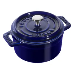 Mini garnek żeliwny okrągły STAUB MINI COCOTTE 250 ML Niebieski