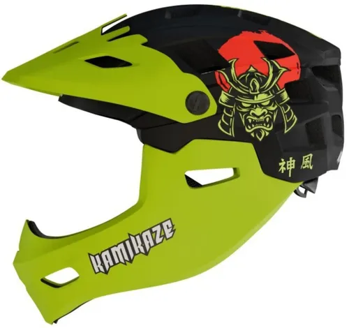 Kask KAMIKAZE Ronin Zielony Full Face (rozmiar M)