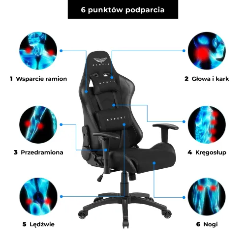 Fotel GAMVIS Expert Czarny