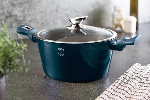 Zestaw garnków BERLINGER HAUS Metallic Line Aquamarine Edition BH-7183 (22 elementy)