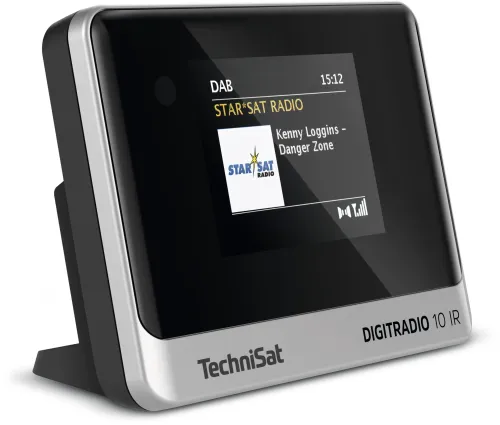 Radioodbiornik TechniSat DigitRadio 10 IR Radio FM DAB+ Internetowe Bluetooth Czarno-srebrny