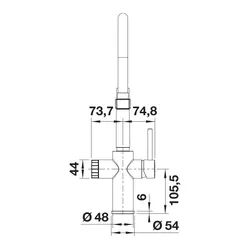 Bateria BLANCO Catris-S Flexo Filter 526705 Chrom