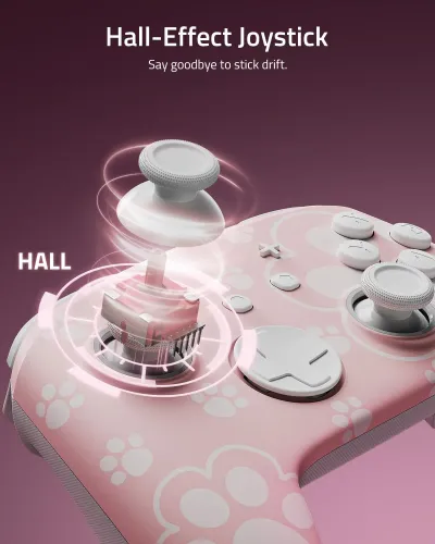 Adapter FUNLAB Firefly Pro Controller - Cat Paw do Nintendo Switch / Switch 2 Bezprzewodowy