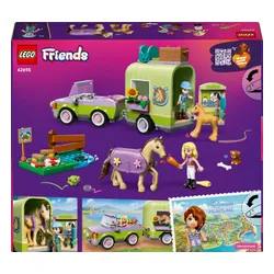 LEGO 42695 Friends Przyczepa z koniem i źrebaczkiem