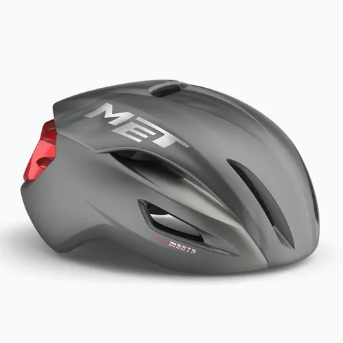 Kask rowerowy MET Manta MIPS dark slate/red matt