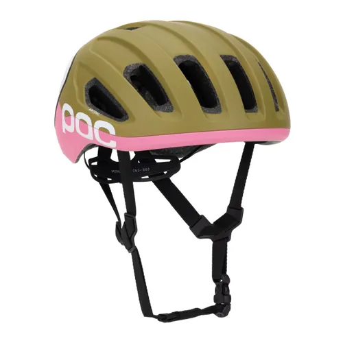 Kask rowerowy POC Amidal olivine green matt/thulite pink matt