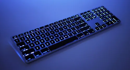 Klawiatura Matias FK418 bezprzewodowa 100% (full-size) podświetlana szaro-czarna