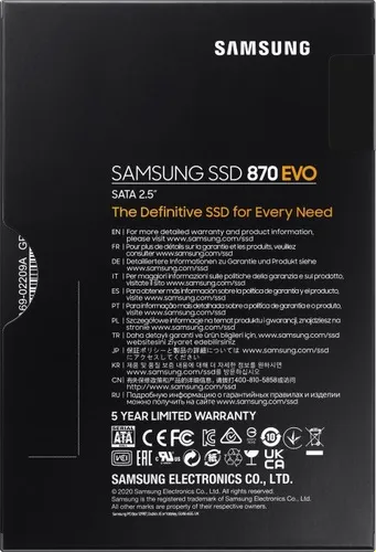 Samsung 870 EVO SSD 1 TB 2.5" SATA III (MZ-77E1T0B / EU)