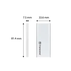 Dysk Transcend ESD260C 250GB USB 3.1 Srebrny