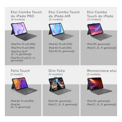 Etui na iPad Air LOGITECH Combo Touch Szary Klawiatura
