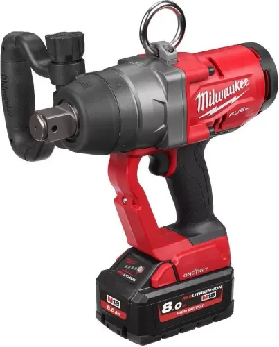 1 Milwaukee M18 Onefhiwf1-802x Tek Tuşlu Darbe Anahtarı (2 pil, şarj cihazı,kılıf)