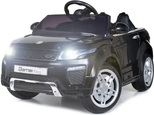 Samochód dla dziecka BAMBI RACER Land Rover Suv Jeep 1 osobowy Błyszczący Czarny