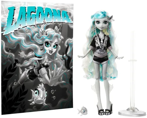 Lalka MONSTER HIGH Reel Drama Straszny Seans Lagoona Blue HKN30