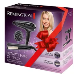 Фен Remington Pro-Air Shine 2200 D5215 + выпрямитель Ceramic Slim 220 S1510 ионизационный диффузор Холодный воздух 2300 Вт