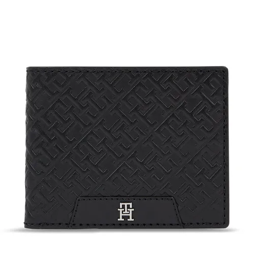 Мужской кошелек Tommy Hilfiger Th Mono Leather Mini CC Wallet Am0am11593 Black BDS