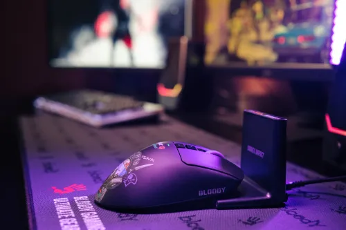 Myszka gamingowa A4tech Bloody R73 Ultra Duo Cypher Ghost Czarny