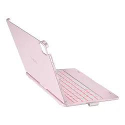 Etui na iPad Pro 11 cali TYPECASE Flexbook Touch Jasnoróżowy Klawiatura