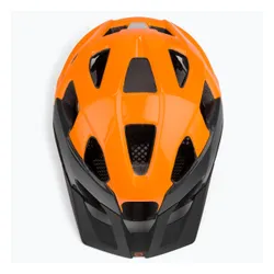 Kask rowerowy Rudy Project Crossway lead/orange fluo shiny