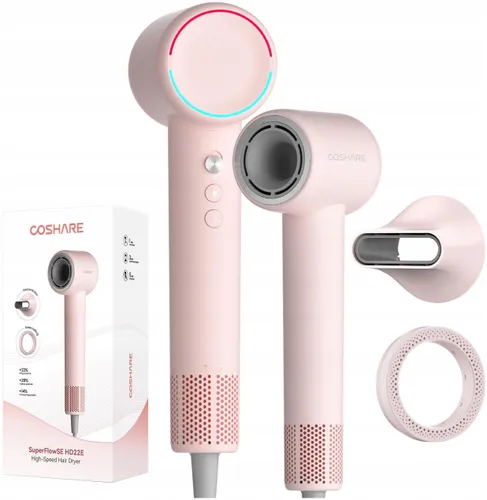 Suszarka COSHARE HD22E SuperFlowSE Różowy 1500W