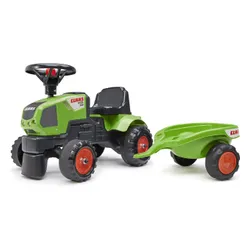 Falk Traktorek Baby Claas Axos 310 Zielony z Przyczepką od 1 roku