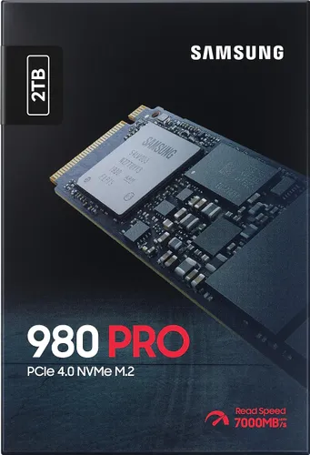 Samsung 980 PRO SSD 2 TB M. 2 2280 PCI-E x4 Gen4 NVMe SSD (MZ-V8P2T0BW)