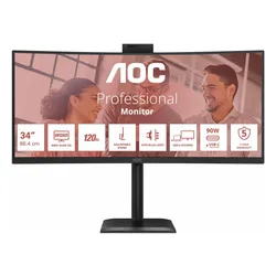 Monitor AOC CU34E4CW 34" 3440x1440px 120Hz 4 ms [GTG] Curved