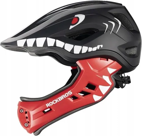 Kask rowerowy dziecięcy fullface szczękowy 2w1 odpinana szczęka rozmiar "S"