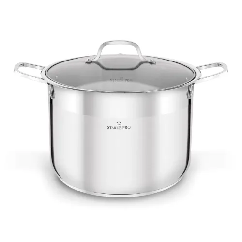 Garnek wysoki ze stali nierdzewnej z pokrywką Starke Pro Aveiro 12 l
