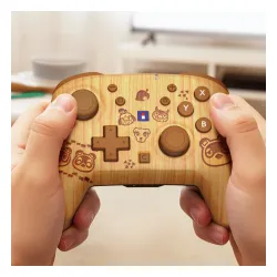 Pad Hori Wireless HORIPAD Turbo Animal Crossing Wood Brown do Nintendo Switch 2 Bezprzewodowy