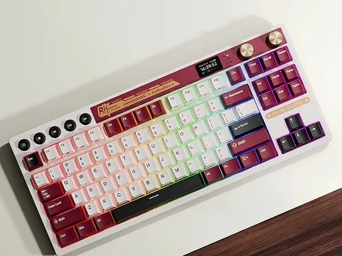 Klawiatura ROYAL KLUDGE RK M87 Famicom Beige Switch