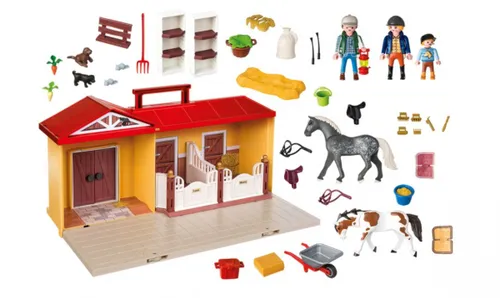 Playmobil Zestaw z figurkami Country 71393 Nowa przenośna stajnia