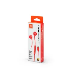 Słuchawki przewodowe JBL Tune 305C USB-C Douszne Czerwony