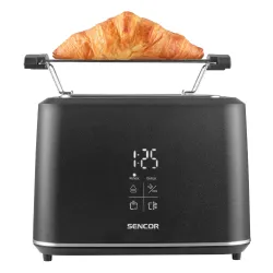 Toster Sencor STS 0600BK Ruszt do bułek Rozmrażanie 1080W