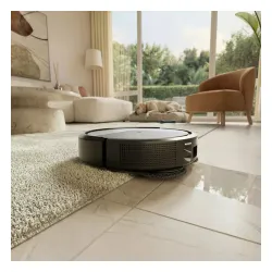 Robot sprzątający iRobot Roomba 575 Combo Funkcja mopowania Stacja oczyszczająca Tworzenie mapy pomieszczenia Funkcje AI Czarny