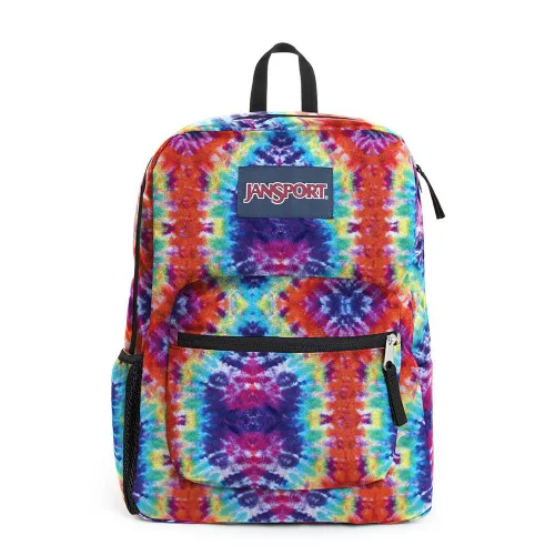 JanSport Cross Town дневной рюкзак - красный / Multi hippie days