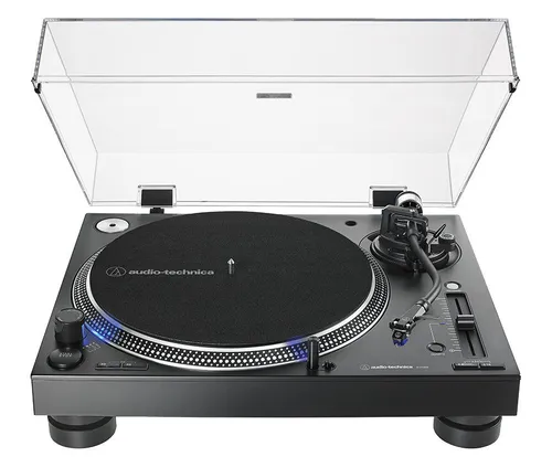 Gramofon AUDIO-TECHNICA AT-LP140XP Czarny, Manualny, Napęd bezpośredni, Prędkość odtw. 33 1/3, 45, 78 obr./min