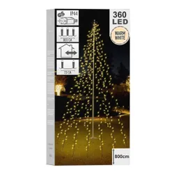 Lampki choinkowe 360 LED na maszt