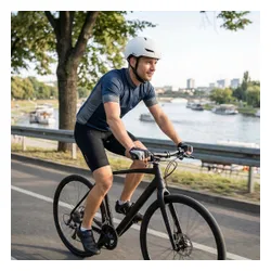 Kask rowerowy VAYOX Street VA0423WMM Biały Miejski z lampką (rozmiar M)